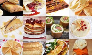 Английские блинчики под винно-лимонным соусом