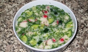 Окрошка на кефире