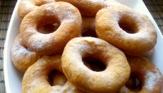Яблочные пончики (яблочные кольца в кляре)
