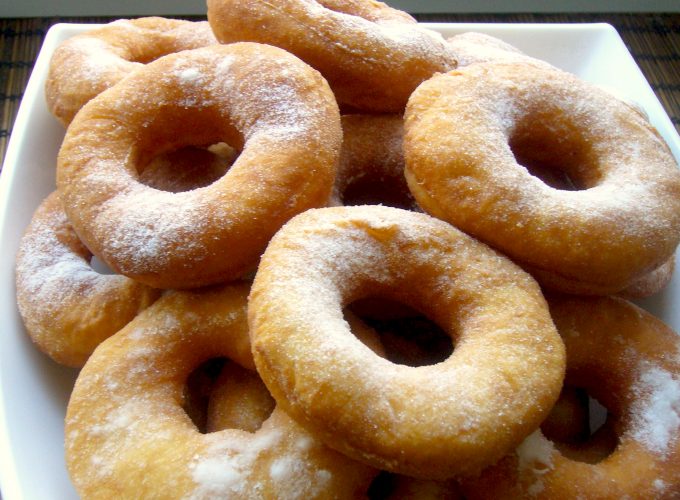 Яблочные пончики (яблочные кольца в кляре)