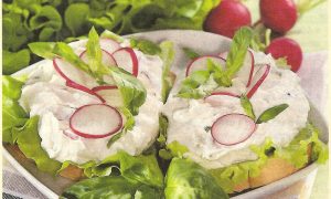 Творожная закуска по-польски с редисом