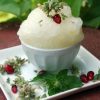 Сорбе из яблок и лайма с йогуртом