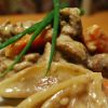Тушеная телятина с шампиньонами и белым соусом (Бланкет из телятины)